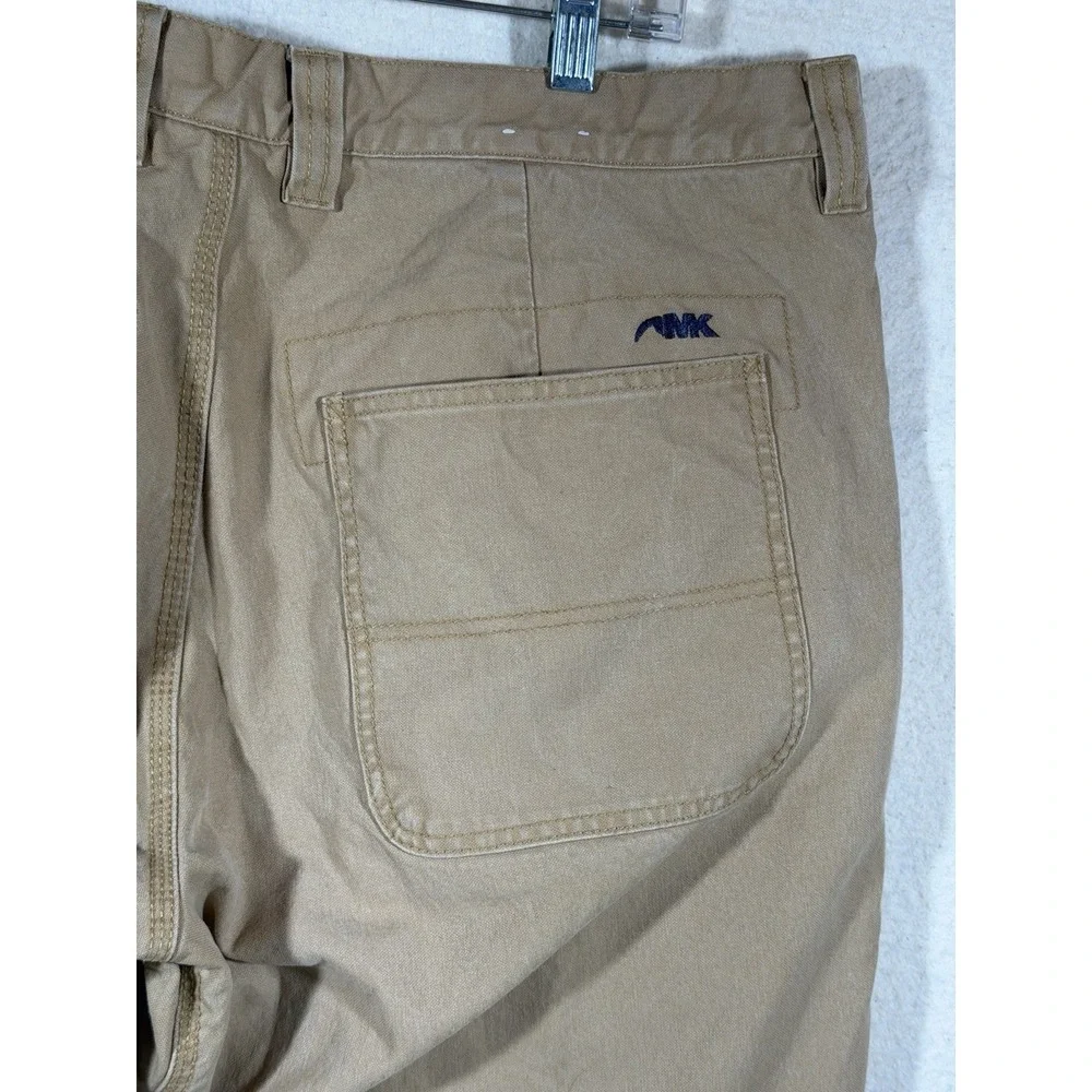 Mountain Khakis Relaxed Fit Pants Mens 38x36 Tan Plaid Lined Outdoorsy Workwear